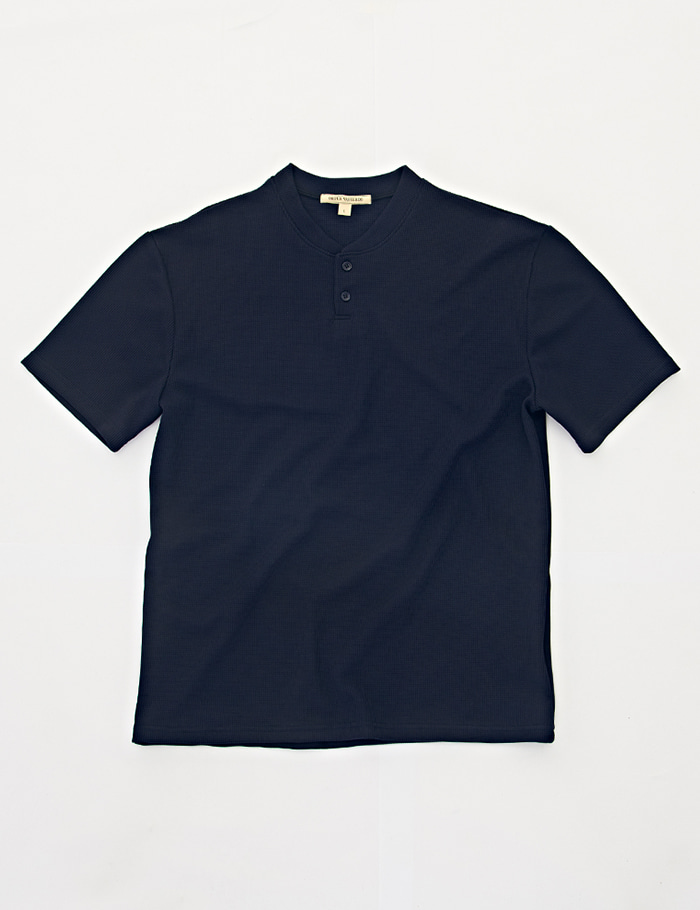 HENRY NECK 2bt T-shirt  navy ORTUS VASTERDS(올투스 바스터즈)