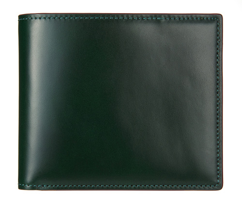 cordovan middle wallet green
