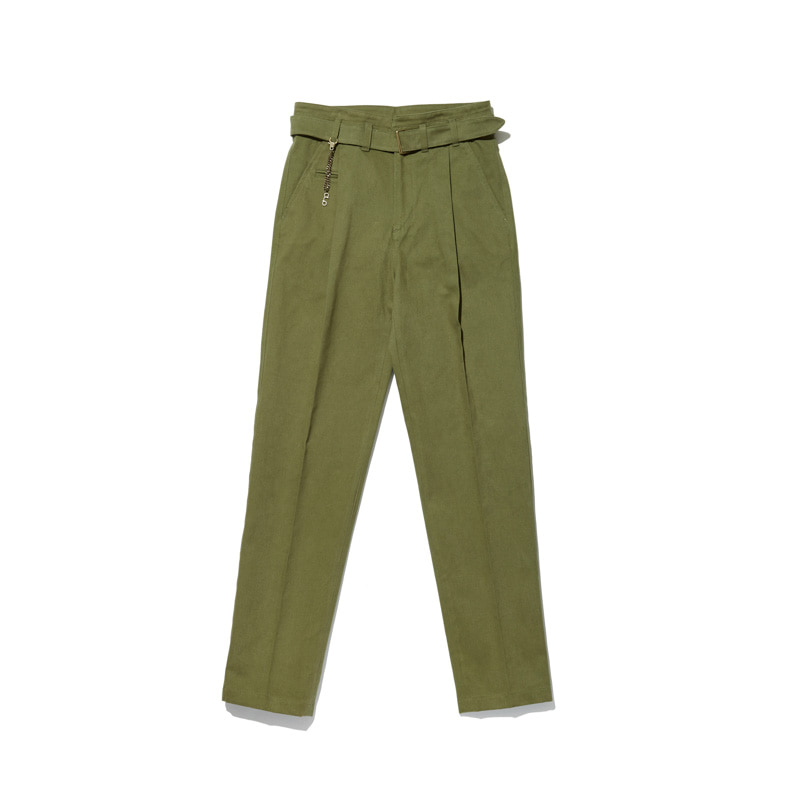 Cotton Trousers &#039;VENT&#039; Olive GreenCHADPROM(채드프롬)