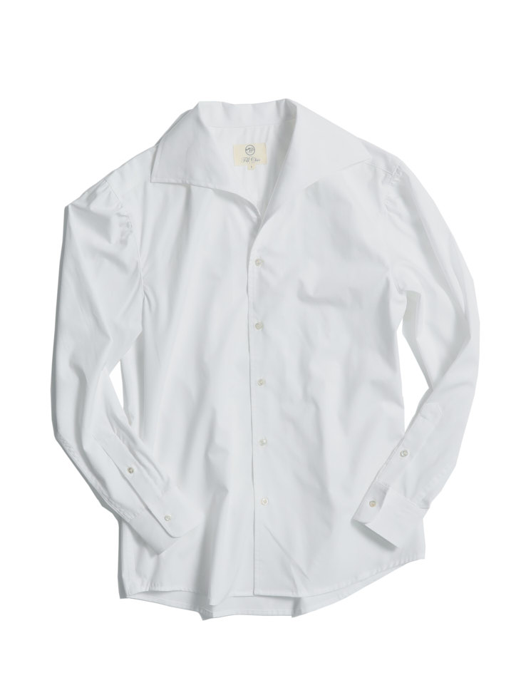 one-piece collar shirring shirt (White)Fillchic(필시크)