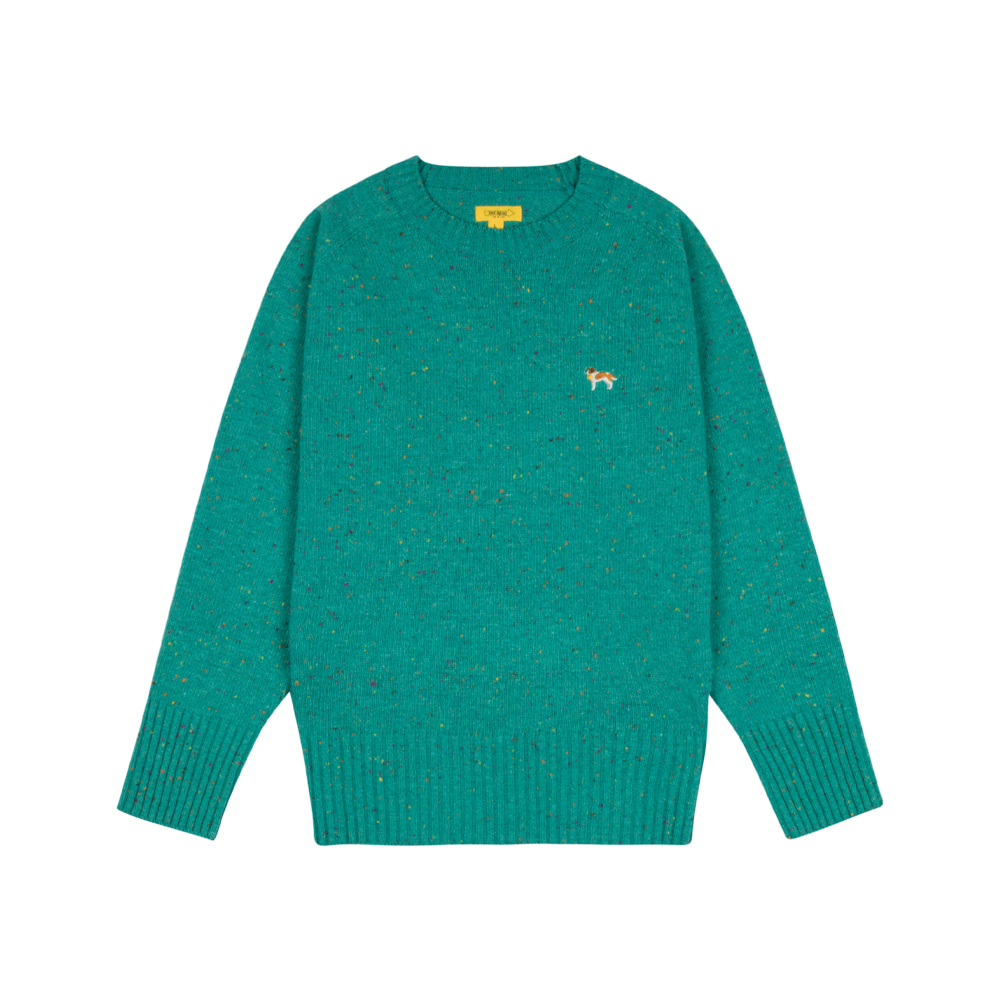 BARRY EMBROIDERY SWEATER [TURQUOISE BLUE]THE RESQ&amp;Co(더레스큐컴패니)
