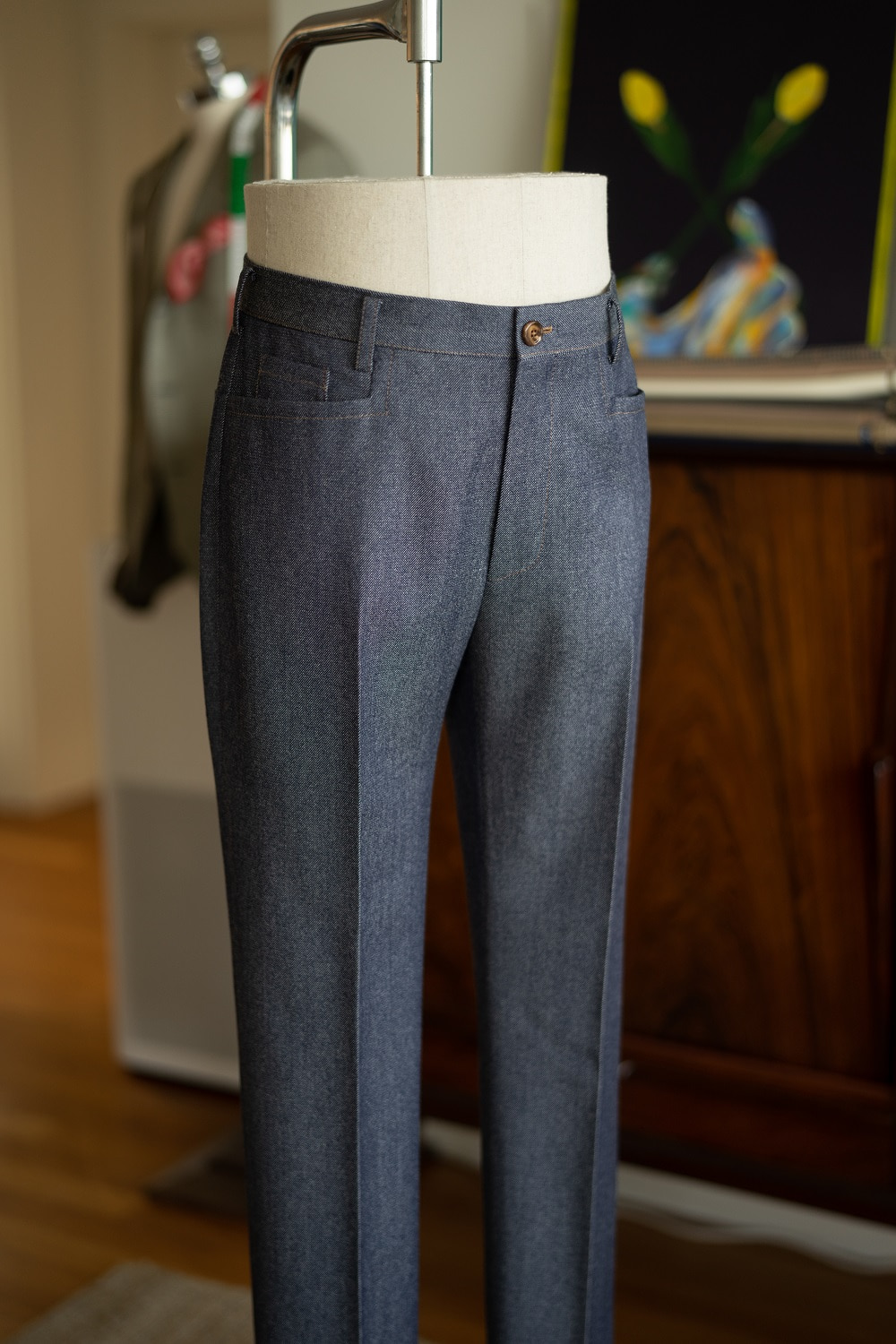 RTW wool denim trouser jean &#039;Malbec&#039;LUCAMUSEO(루카무제오)