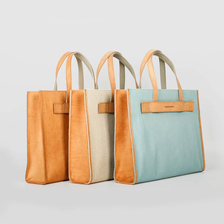 SQUARE WEEKEND TOTE BAGMASCOLANZA마스콜란자