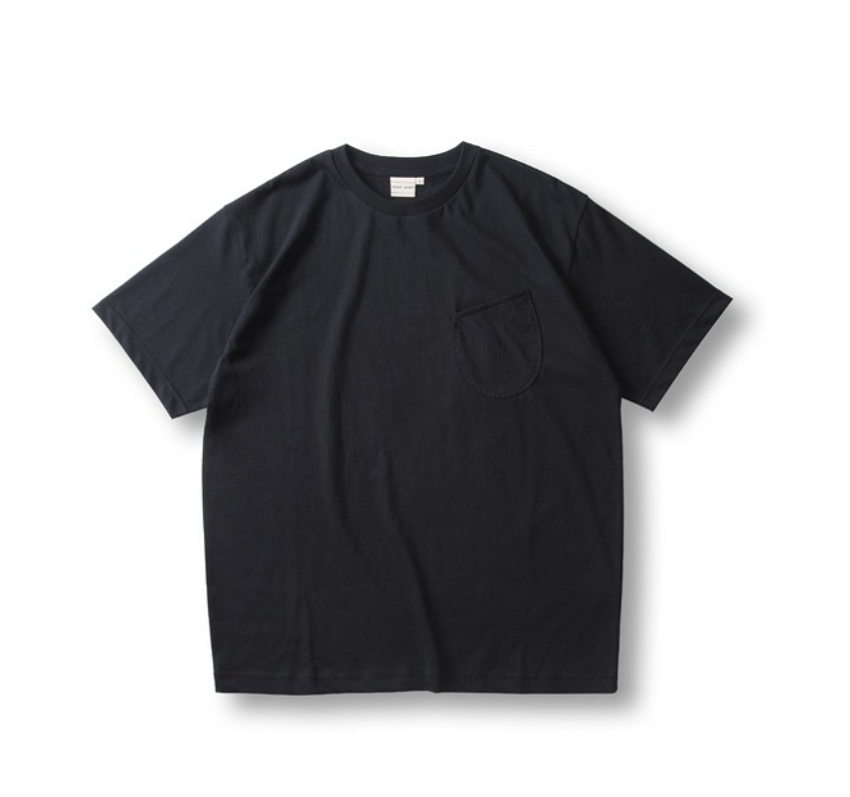 Cool Cotton Wineglass Pocket T - Shirts - BlackCHAD PROM(채드프롬)