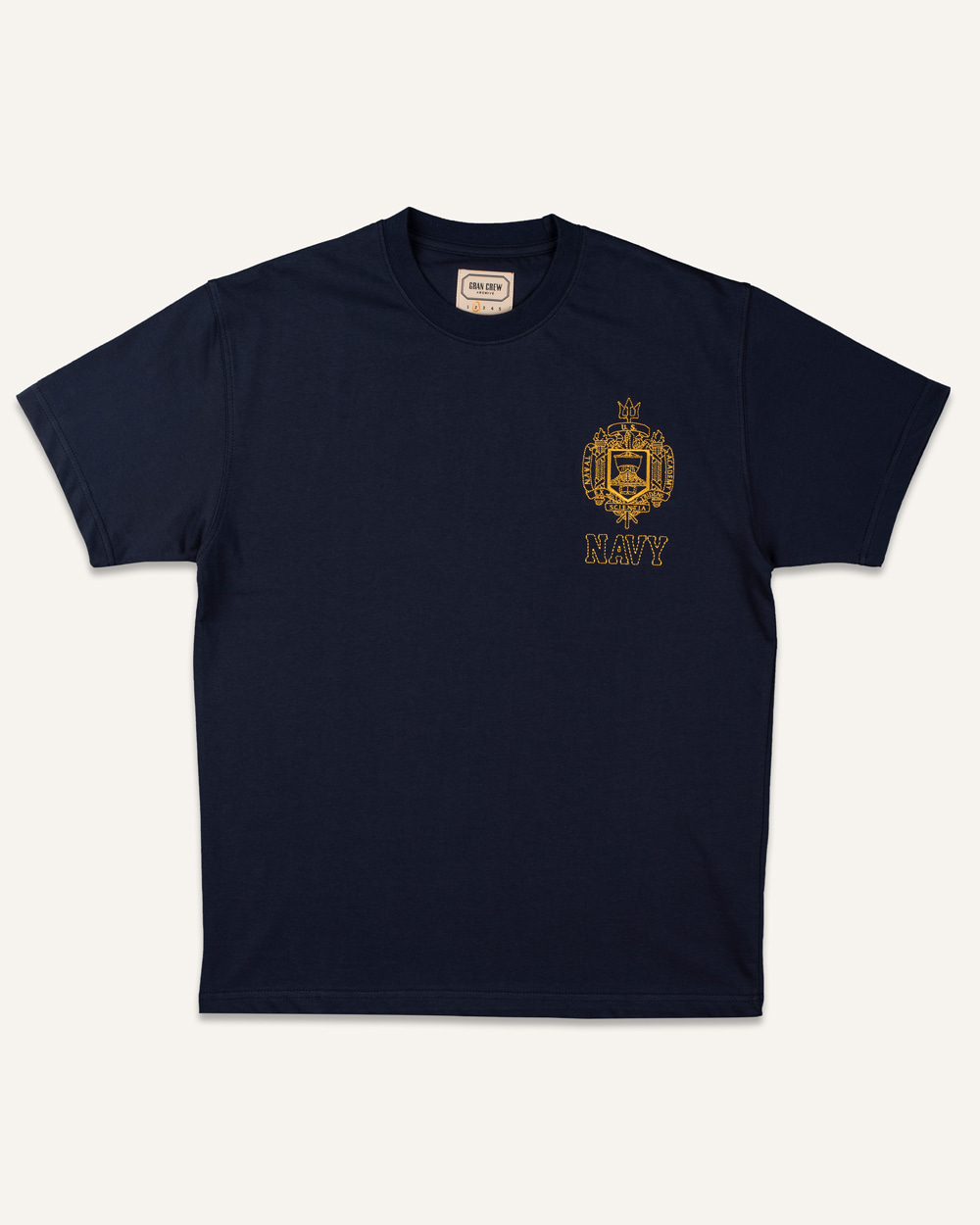 [Last Re-stock] Naval Academy T-shirt(Navy)GRAN CREW(그랑크루)