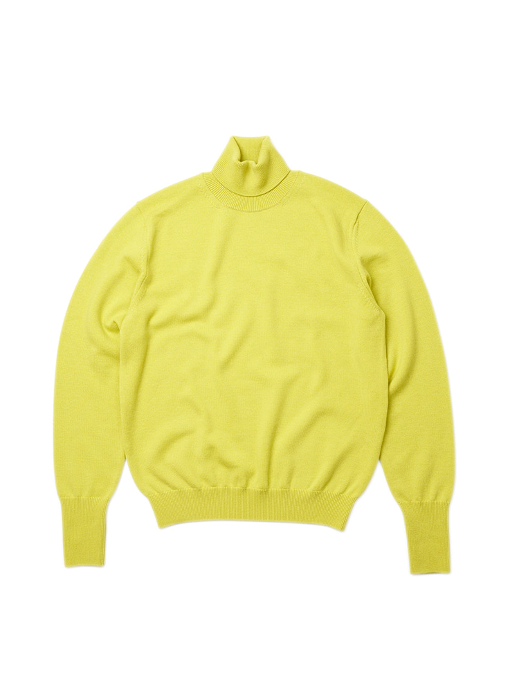 12gauge 2ply Turtle-neck knit buttercupVERNO(베르노)