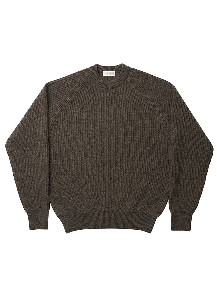 7G_Raglan_Crew-neck_knit BrownVERNO(베르노)