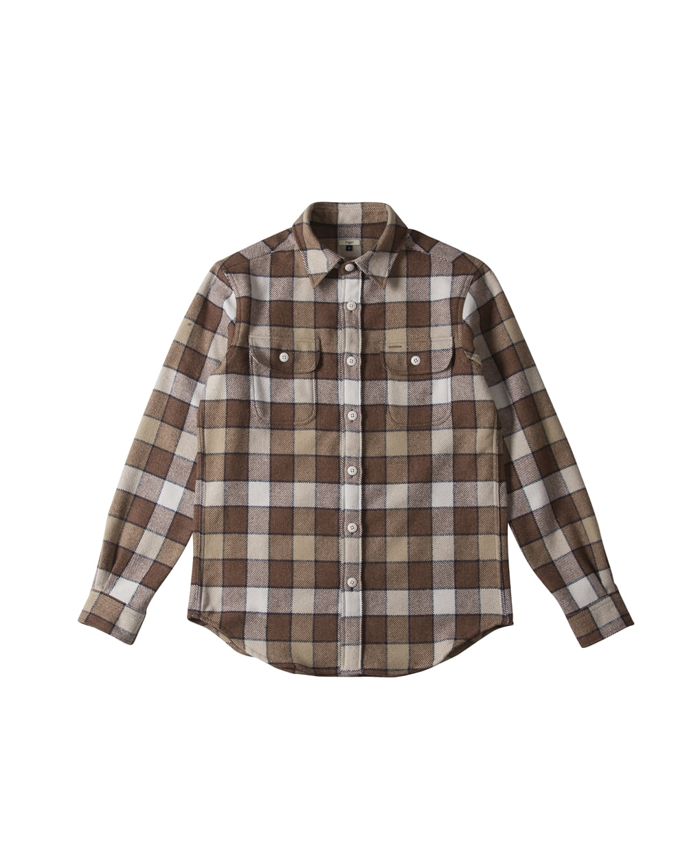 FLANNEL CHECK OVER SHIRT BROWNFRANK J (프랭크제이)