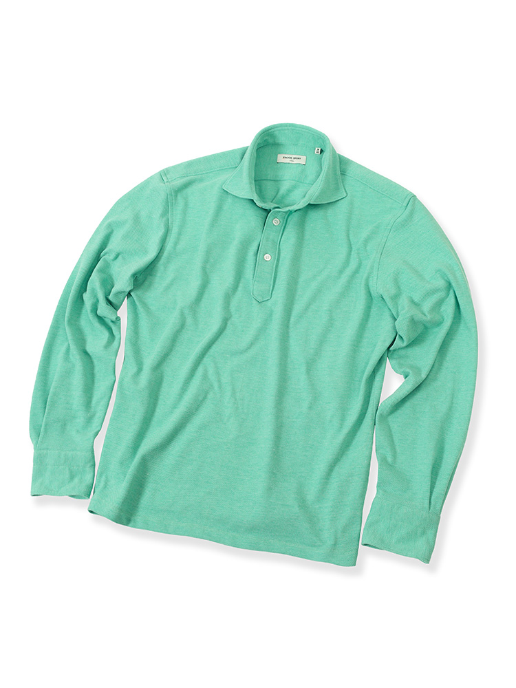 Wide Popover Pique Shirt (Green)PRODE SHIRT(프로드셔츠)
