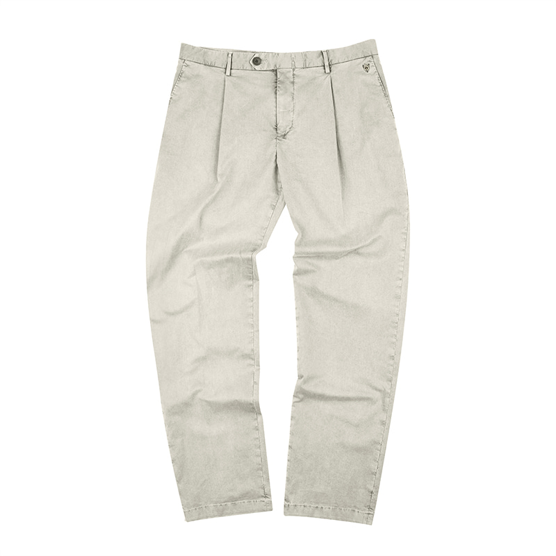 One-Tuck tapered casual pants - l.beigebirbante(비르반테)
