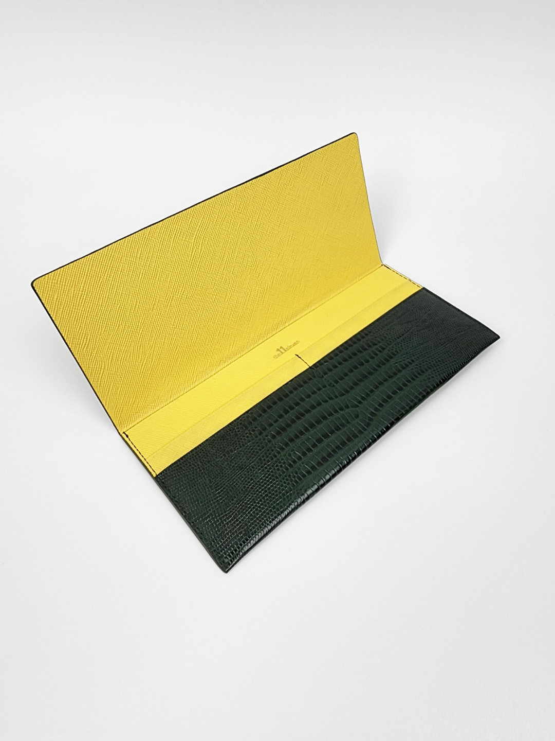 Long slim wallet Green &amp; Yellowthe11eleven(더일레븐)