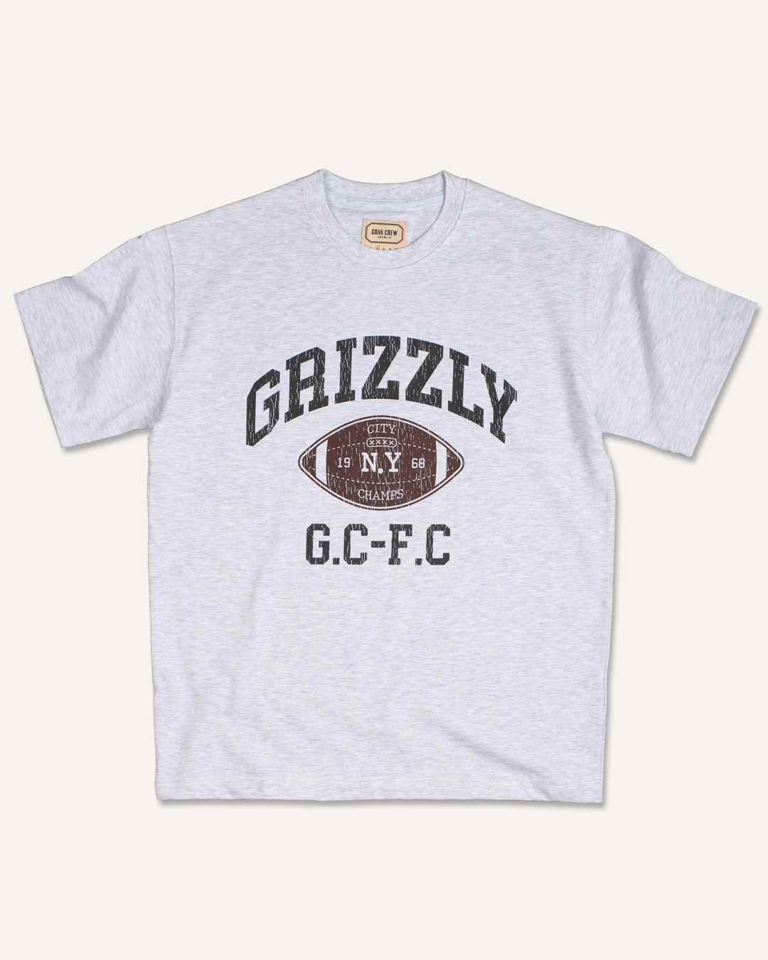 [Last Re-stock] Grizzly F.C T-shirt(W.Melange)GRAN CREW(그랑크루)