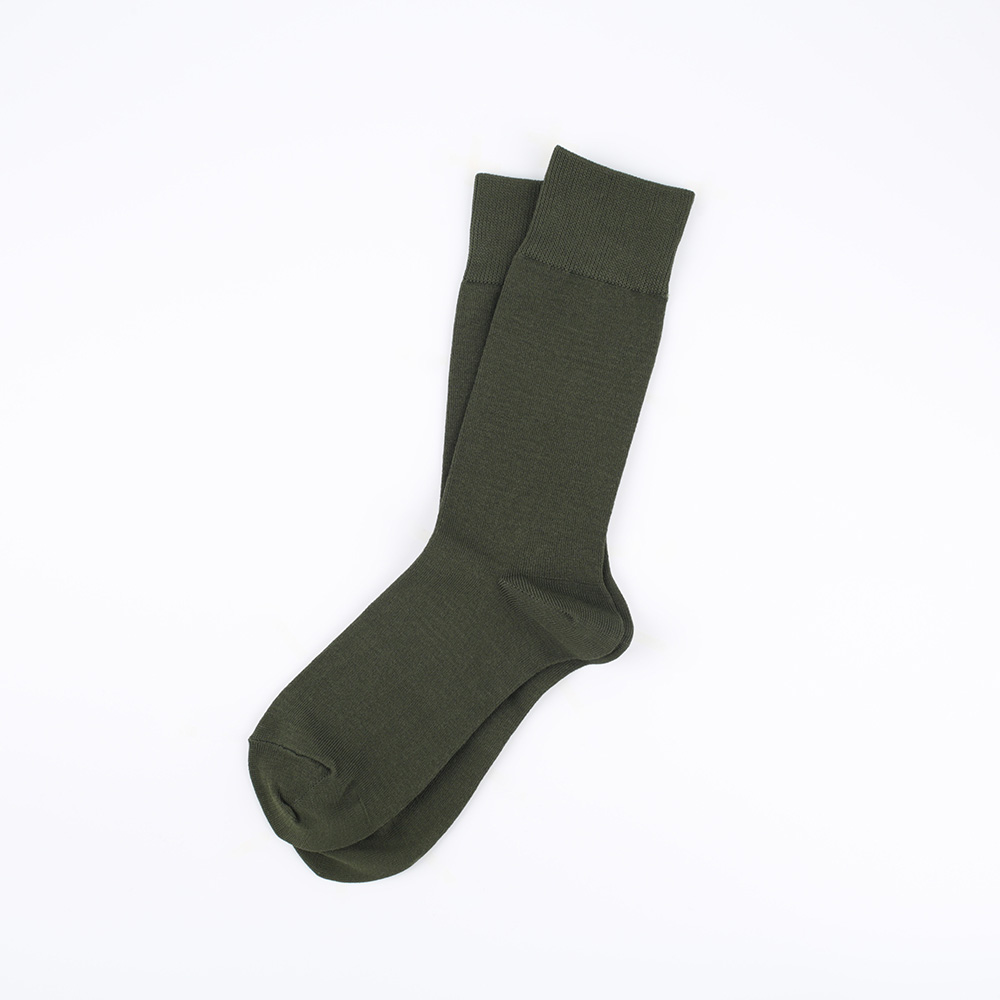Bamboo Crew Socks - Olive SolidENRICH(인리치)