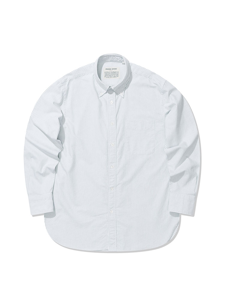 [컴포트] S-630 나폴리 옥스포드 스트라이프 셔츠 (그린)PRODE SHIRT(프로드셔츠)