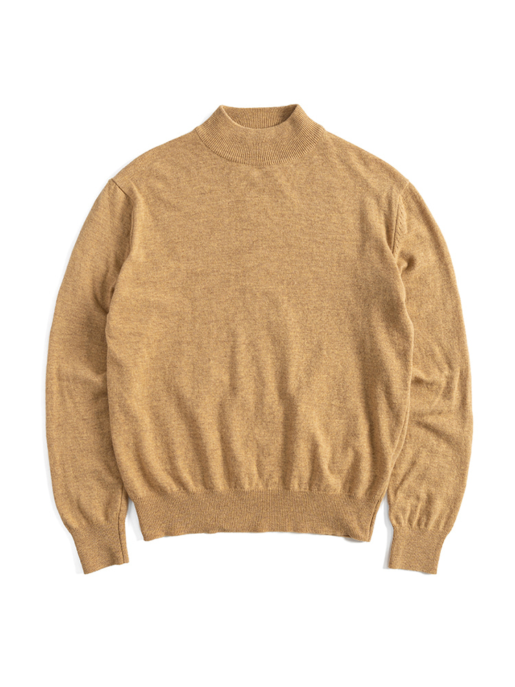 10 CASHMERE BLEND MOCK-NECK SWEATER (YELLOW)Boogie Holiday(부기홀리데이)