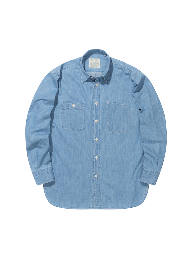 [Comfort] Natural Denim Work Shirt (Light Blue)PRODE SHIRT(프로드셔츠)